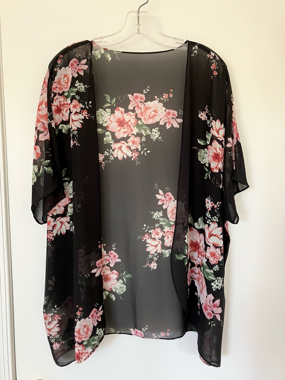 Sheer Floral Kimono